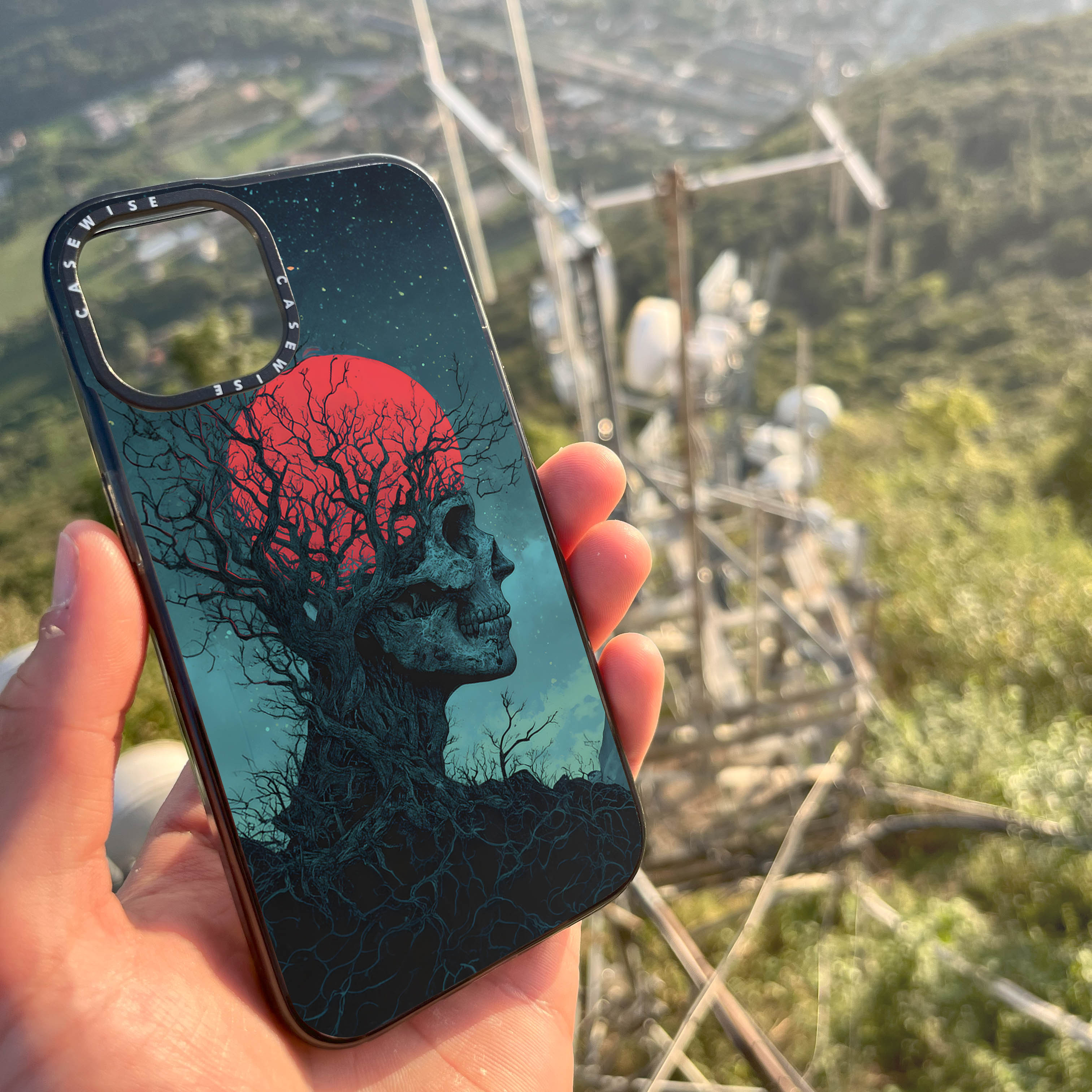 Forest Bloodmoon Skull - Case