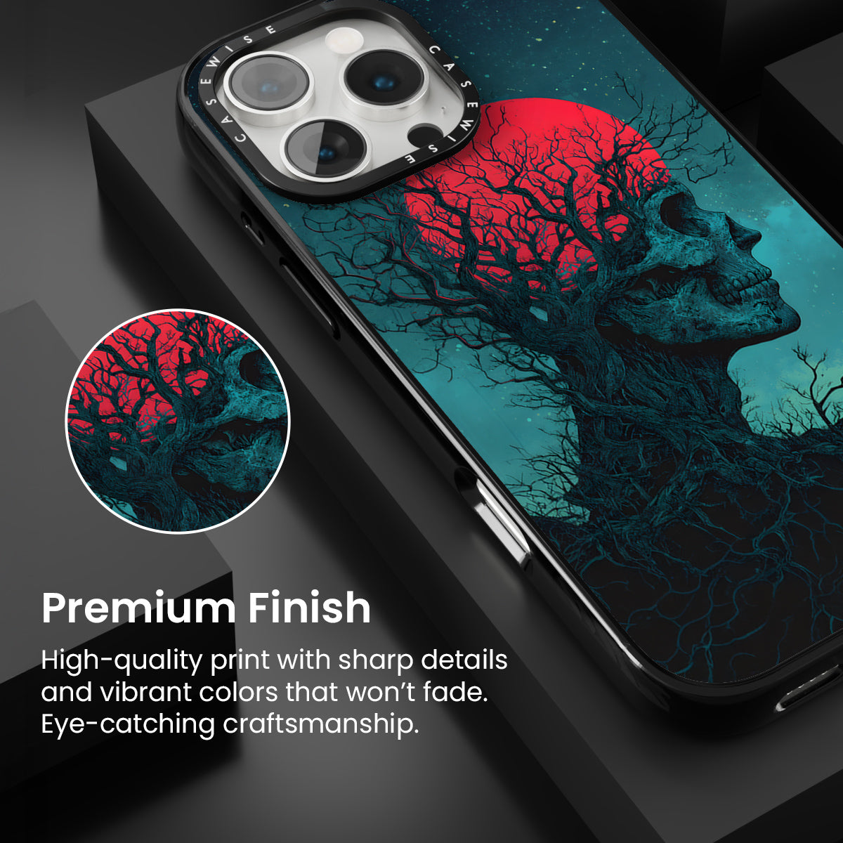 Forest Bloodmoon Skull - Case