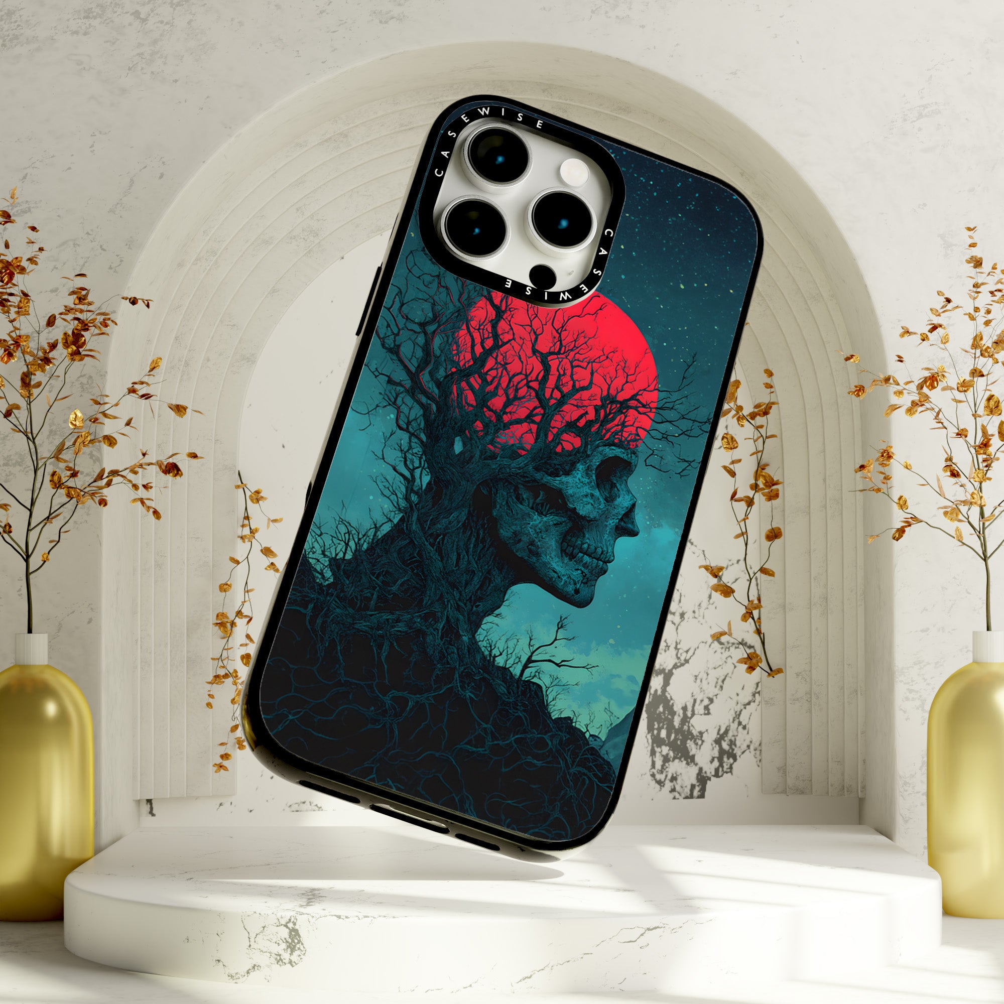 Forest Bloodmoon Skull - Case