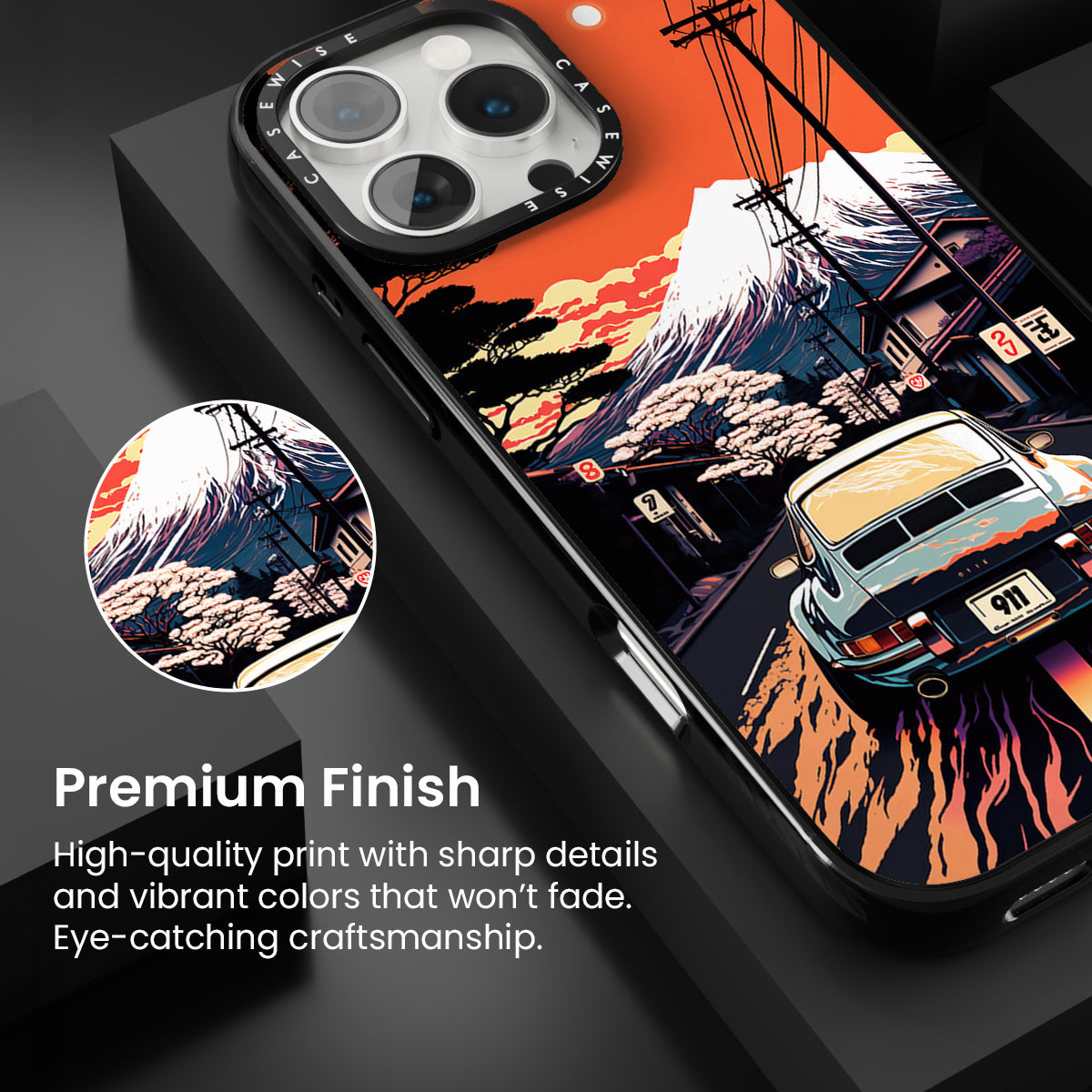 Porsche 911 Retro Painting - Case