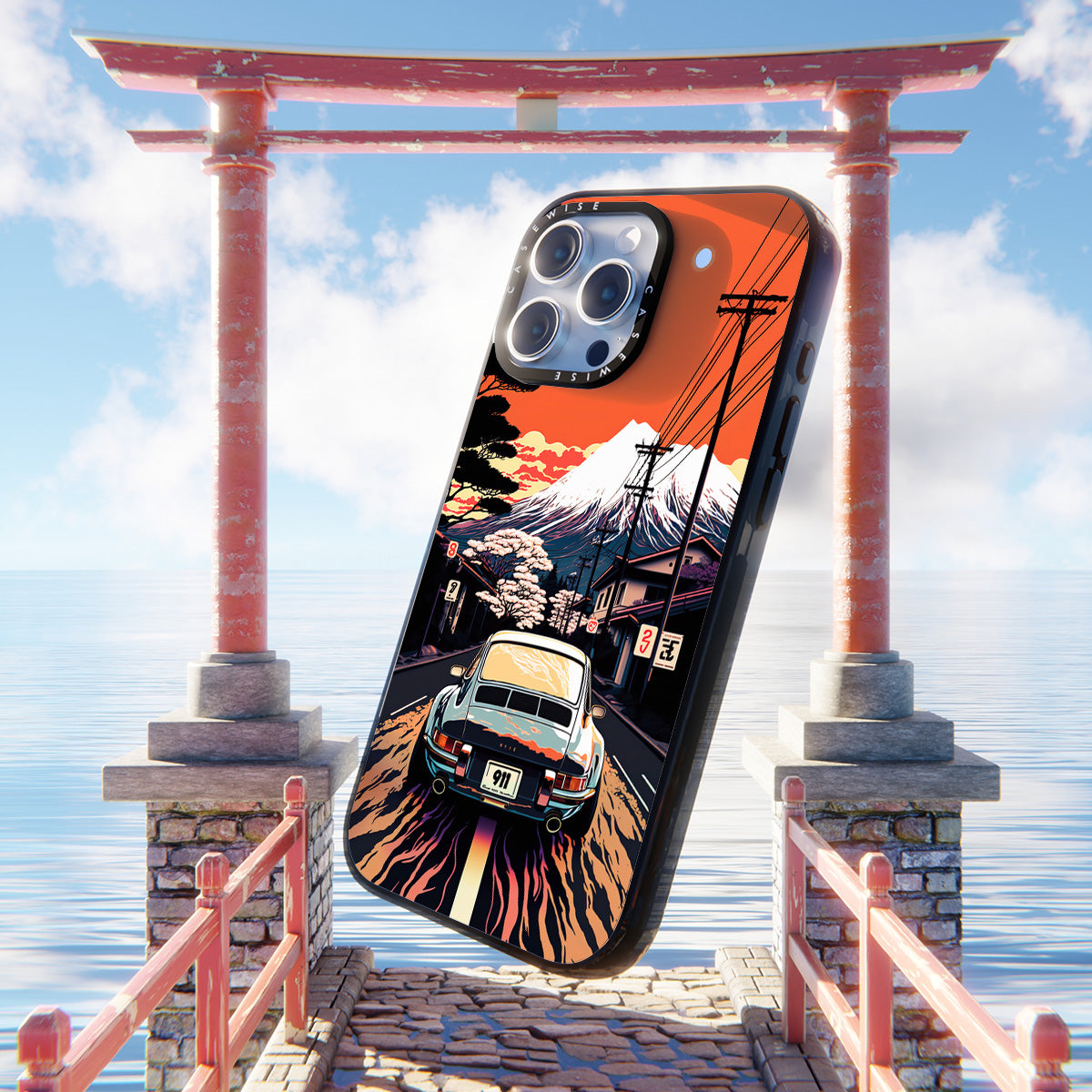 Porsche 911 Retro Painting - Case