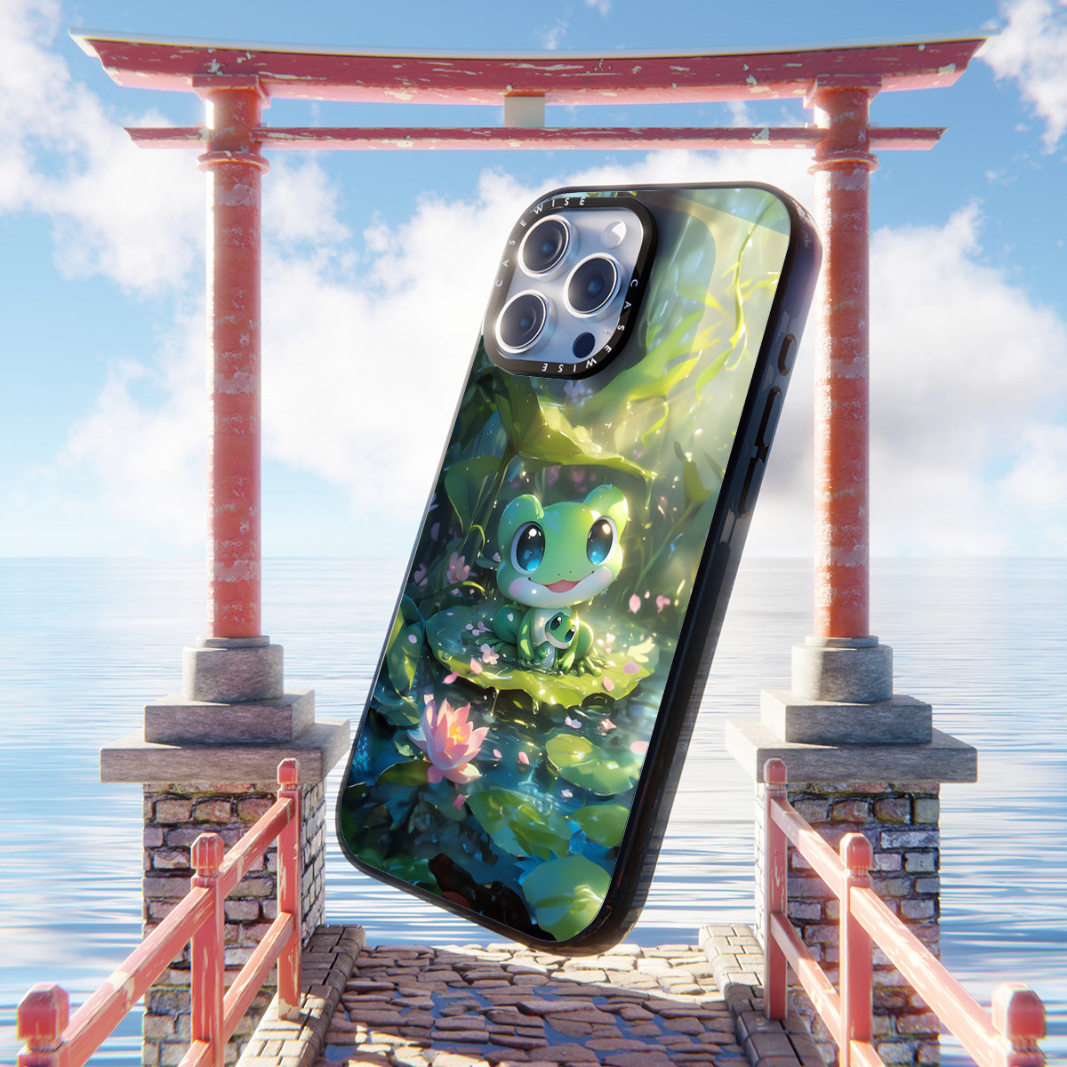 Cute Frog Family Anime - Case
