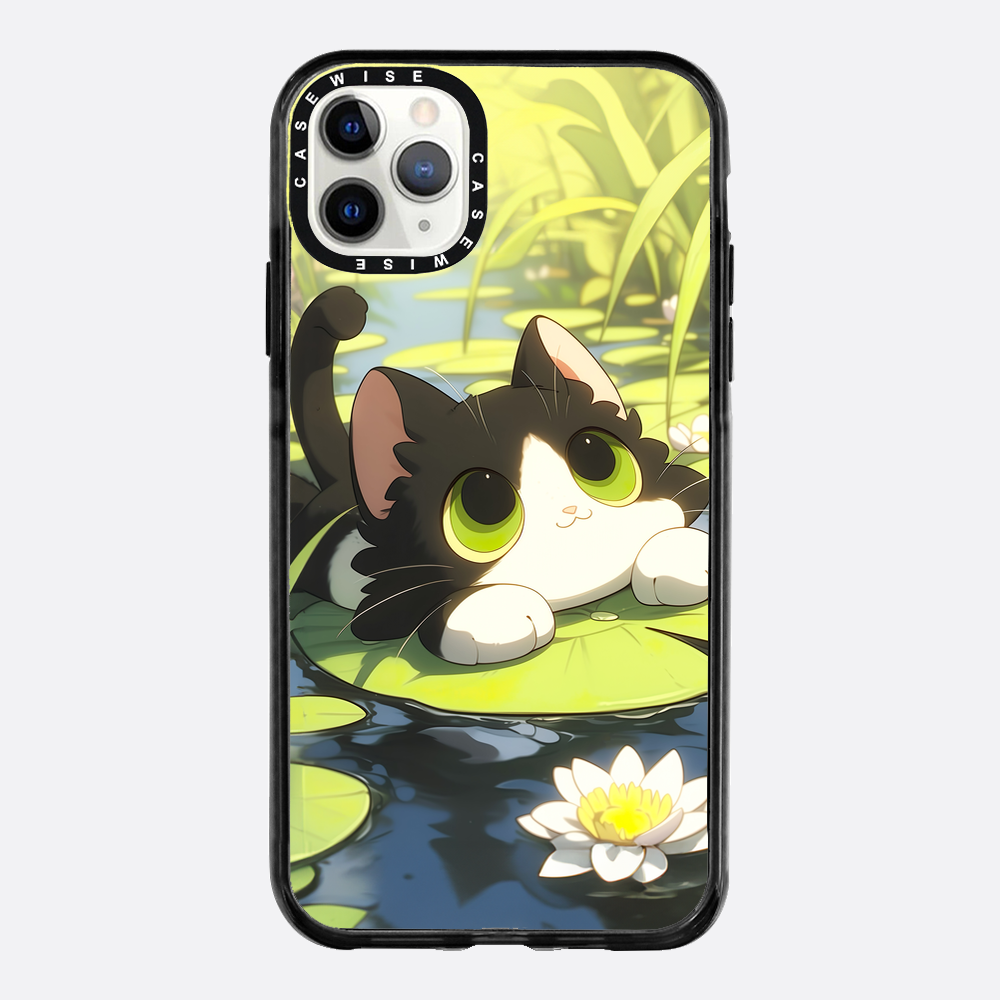Lovely Green Cat on SeaRose - Case