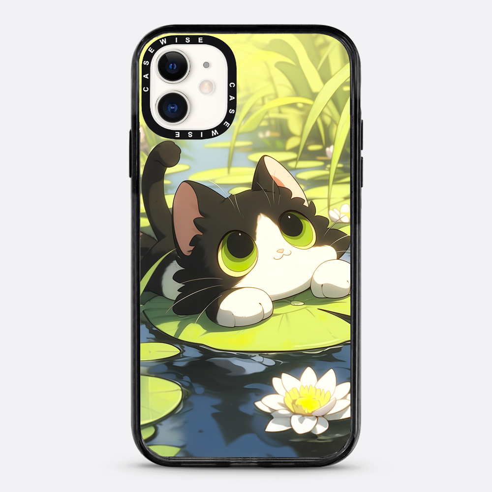 Lovely Green Cat on SeaRose - Case