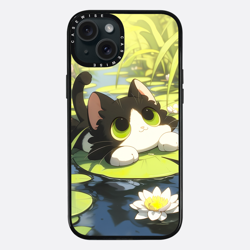 Lovely Green Cat on SeaRose - Case