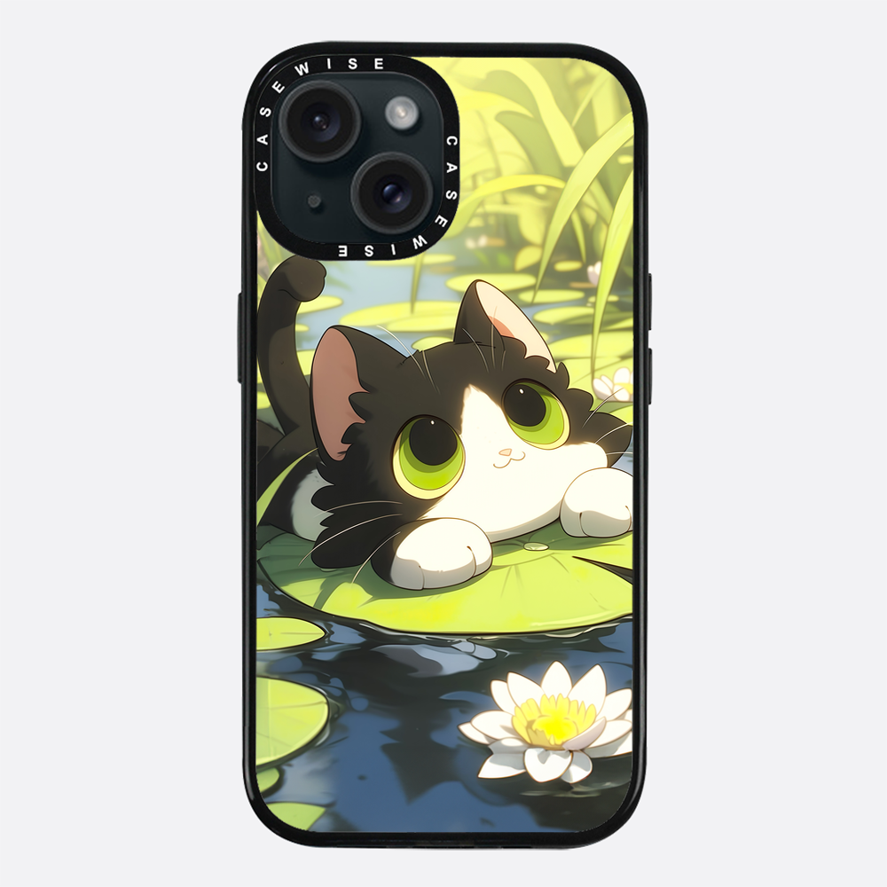Lovely Green Cat on SeaRose - Case
