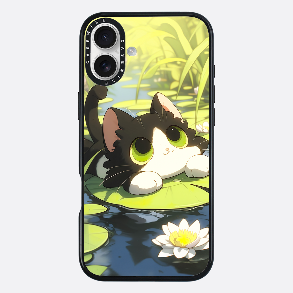 Lovely Green Cat on SeaRose - Case
