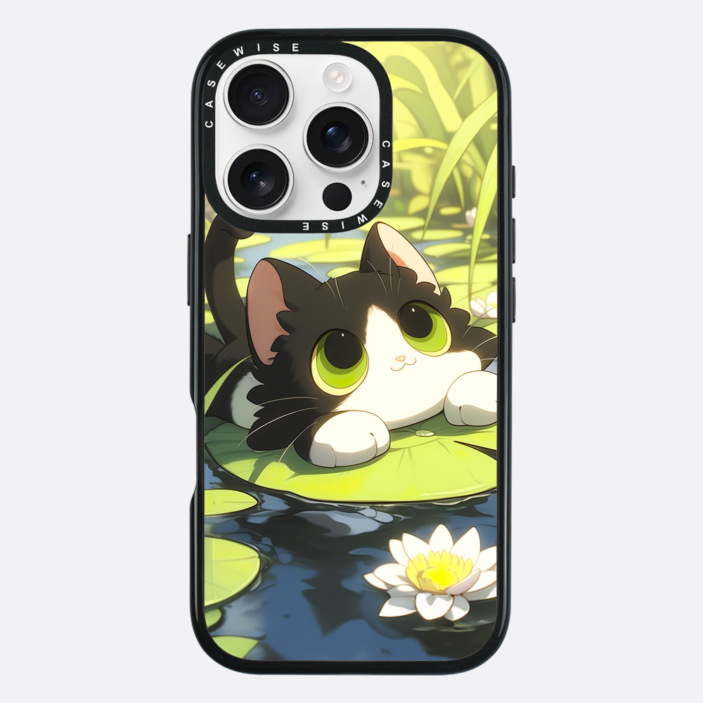 Lovely Green Cat on SeaRose - Case