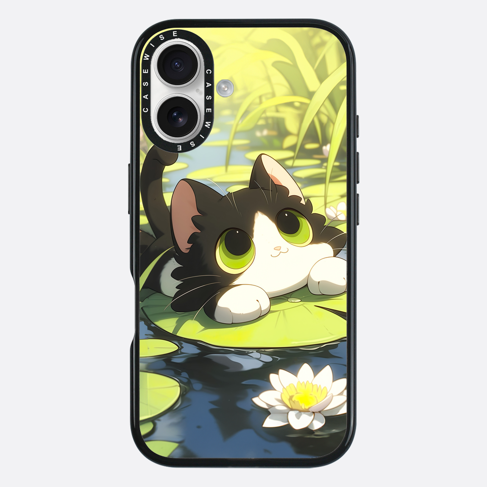 Lovely Green Cat on SeaRose - Case