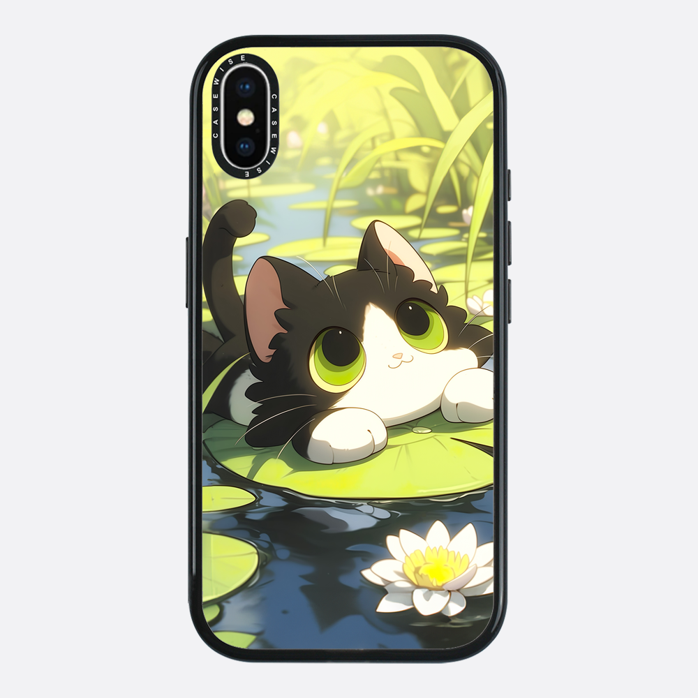 Lovely Green Cat on SeaRose - Case