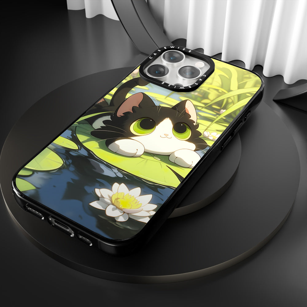 Lovely Green Cat on SeaRose - Case