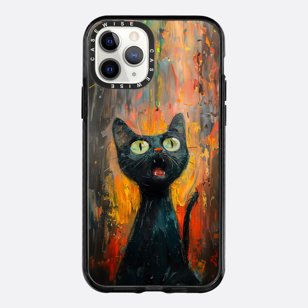 Black Screaming Cat - Case