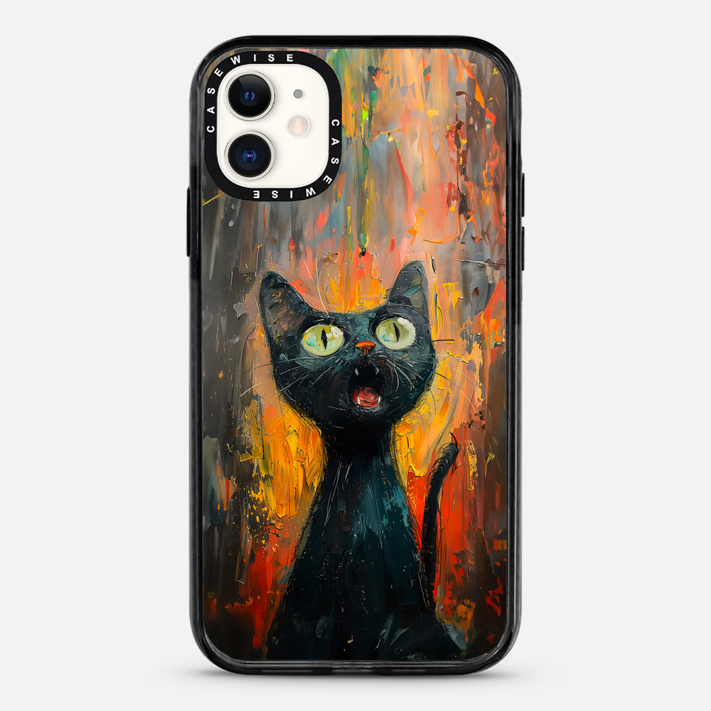 Black Screaming Cat - Case