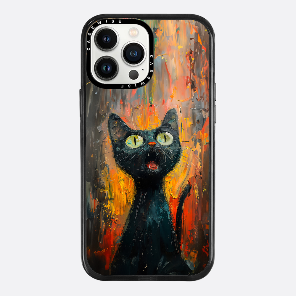 Black Screaming Cat - Case