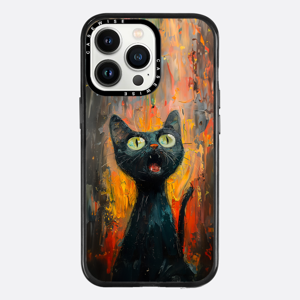Black Screaming Cat - Case