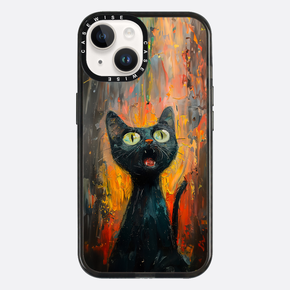 Black Screaming Cat - Case