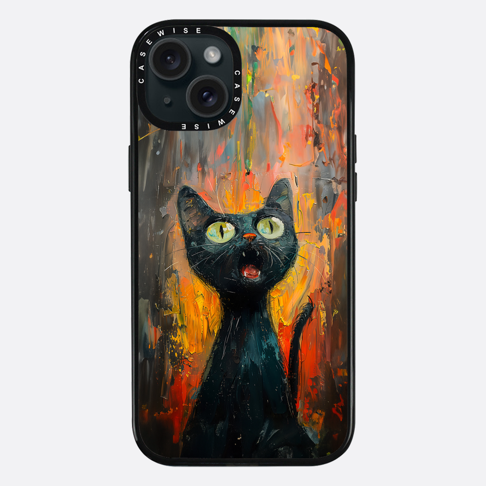 Black Screaming Cat - Case