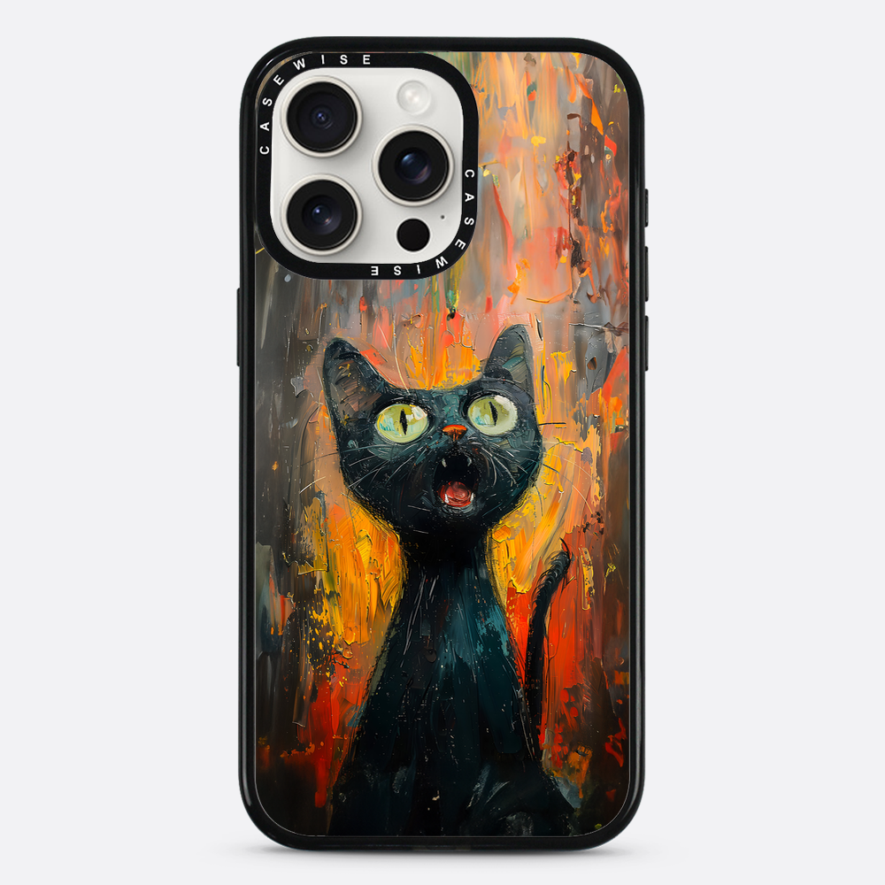 Black Screaming Cat - Case