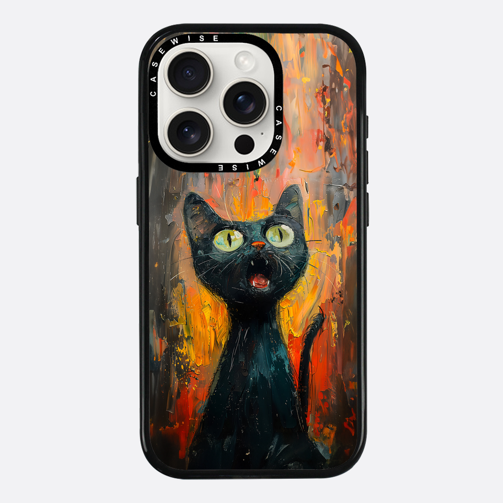 Black Screaming Cat - Case