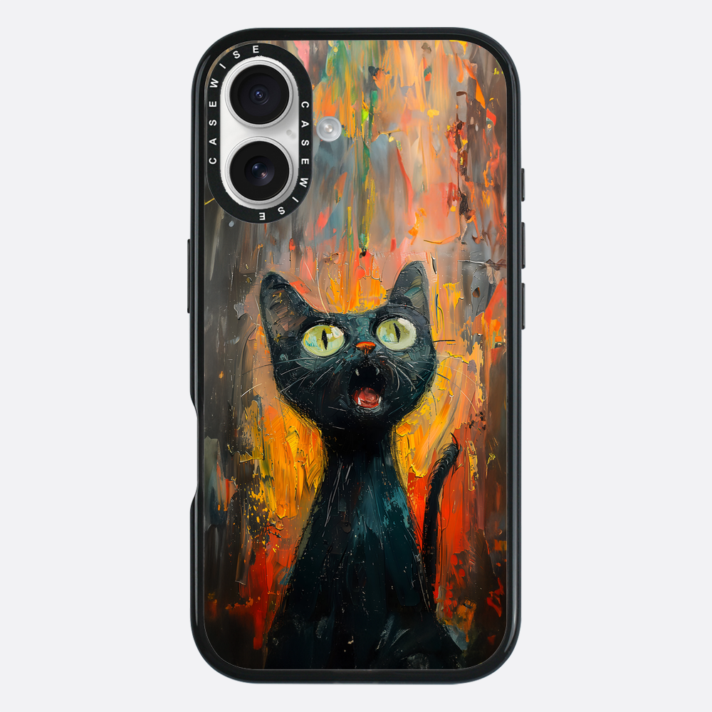 Black Screaming Cat - Case