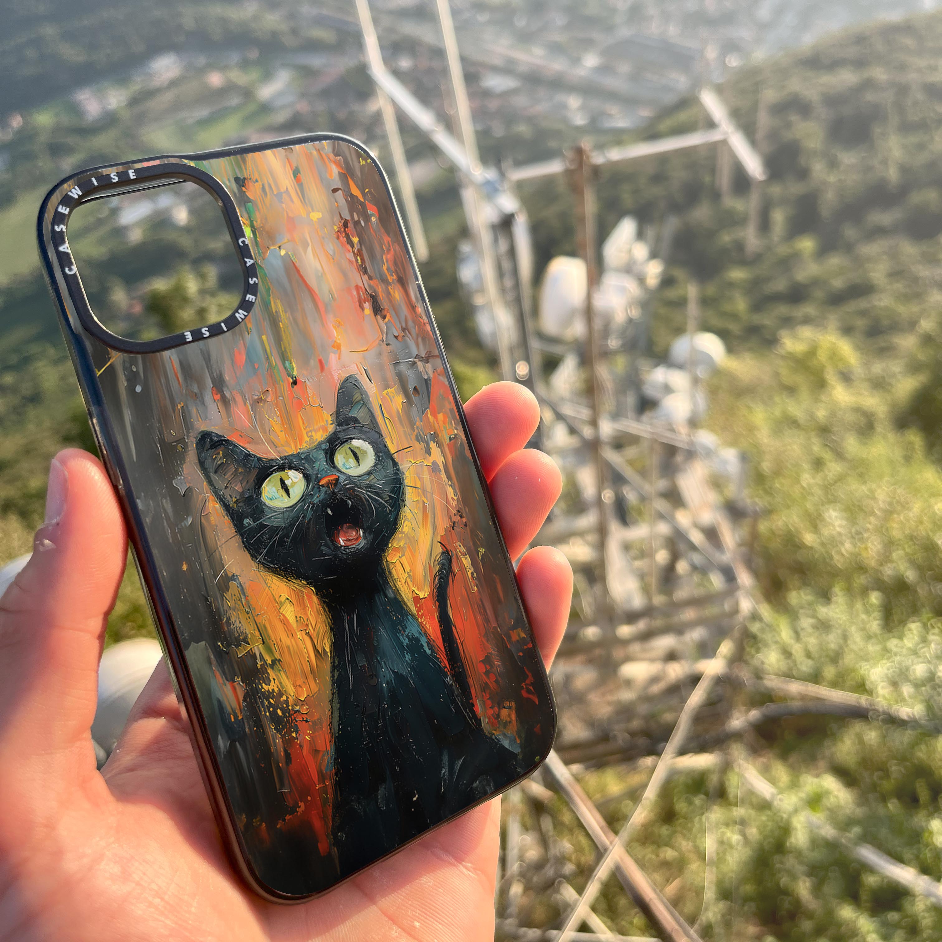 Black Screaming Cat - Case