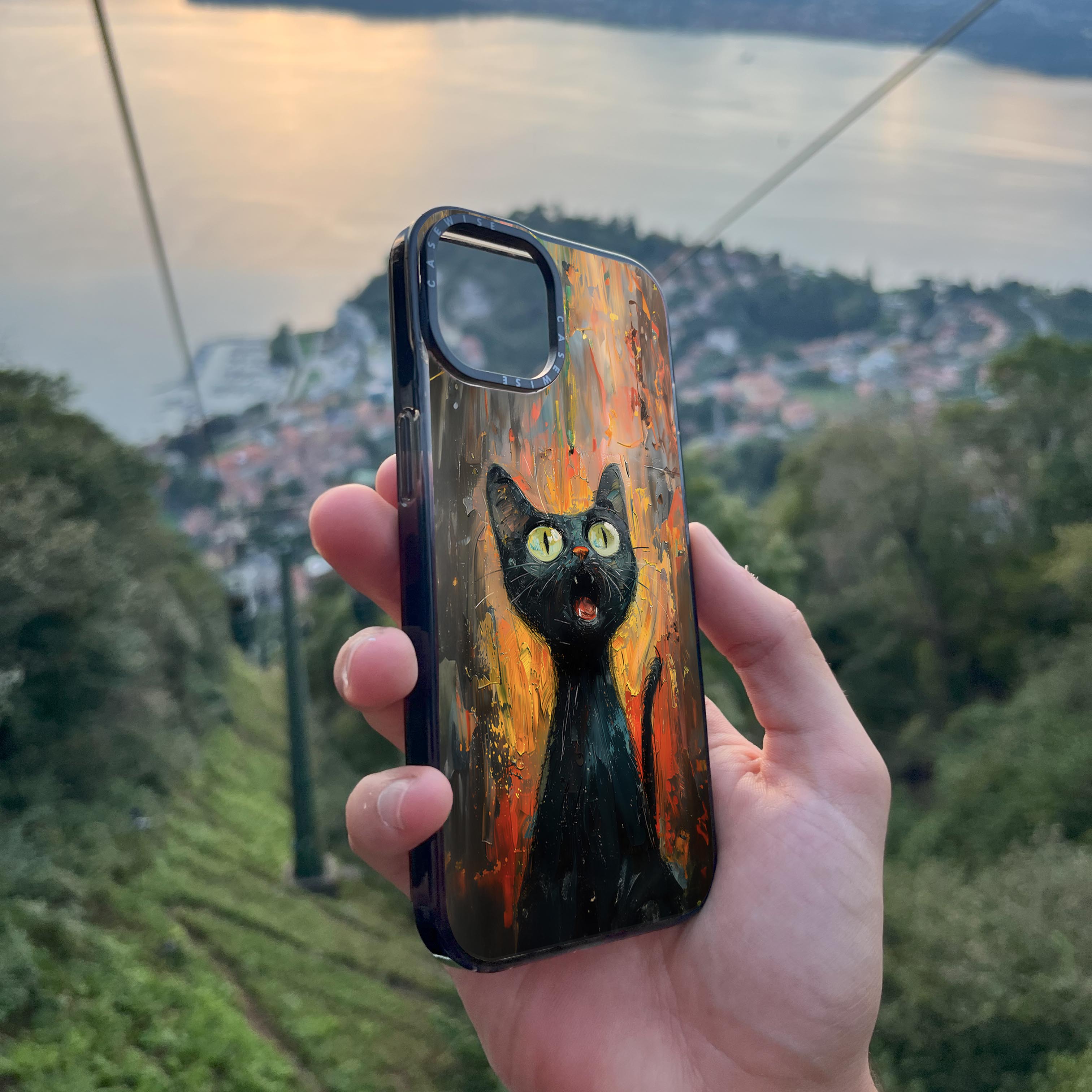 Black Screaming Cat - Case
