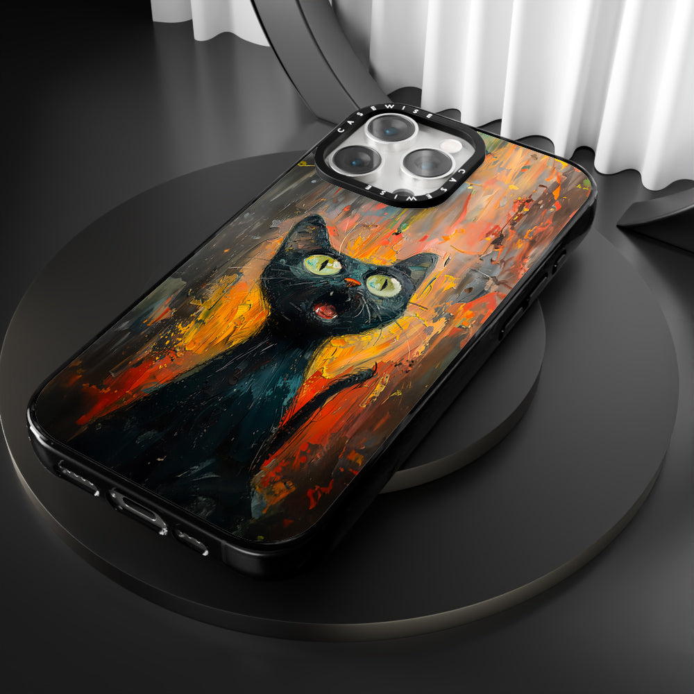 Black Screaming Cat - Case