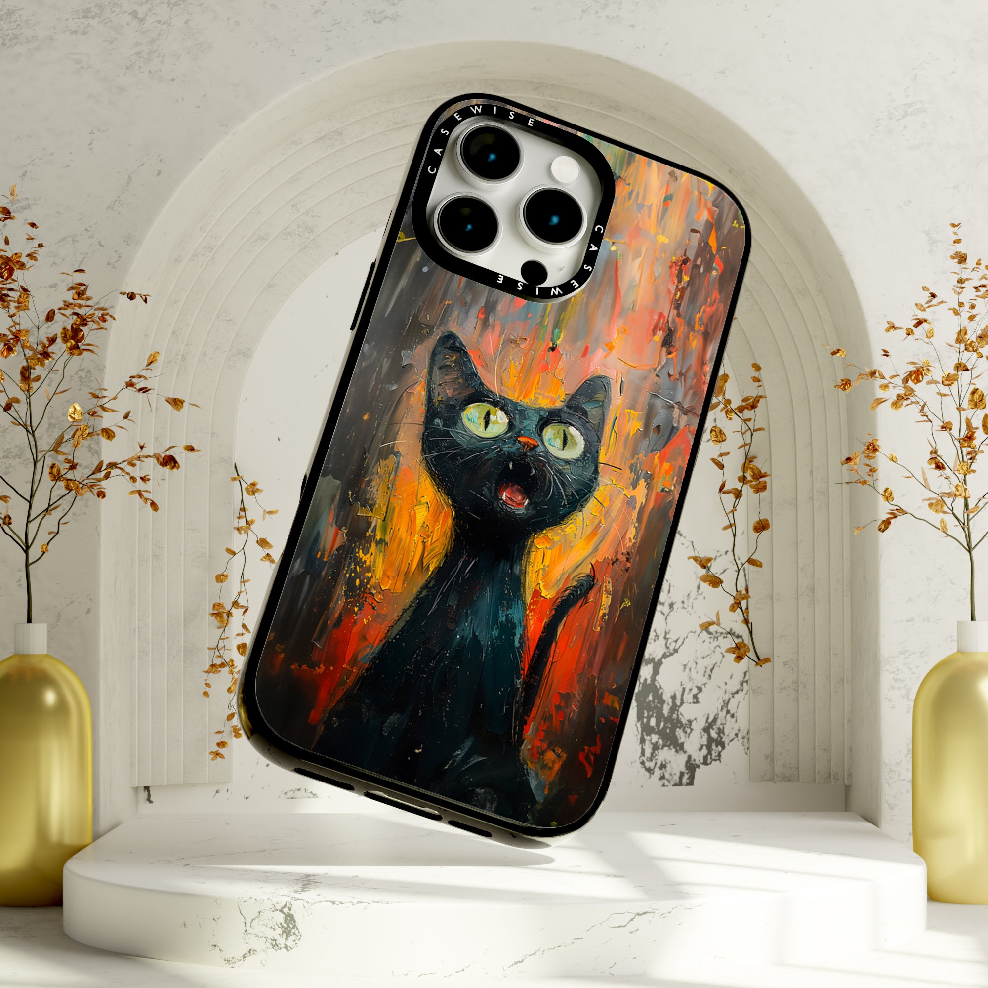 Black Screaming Cat - Case