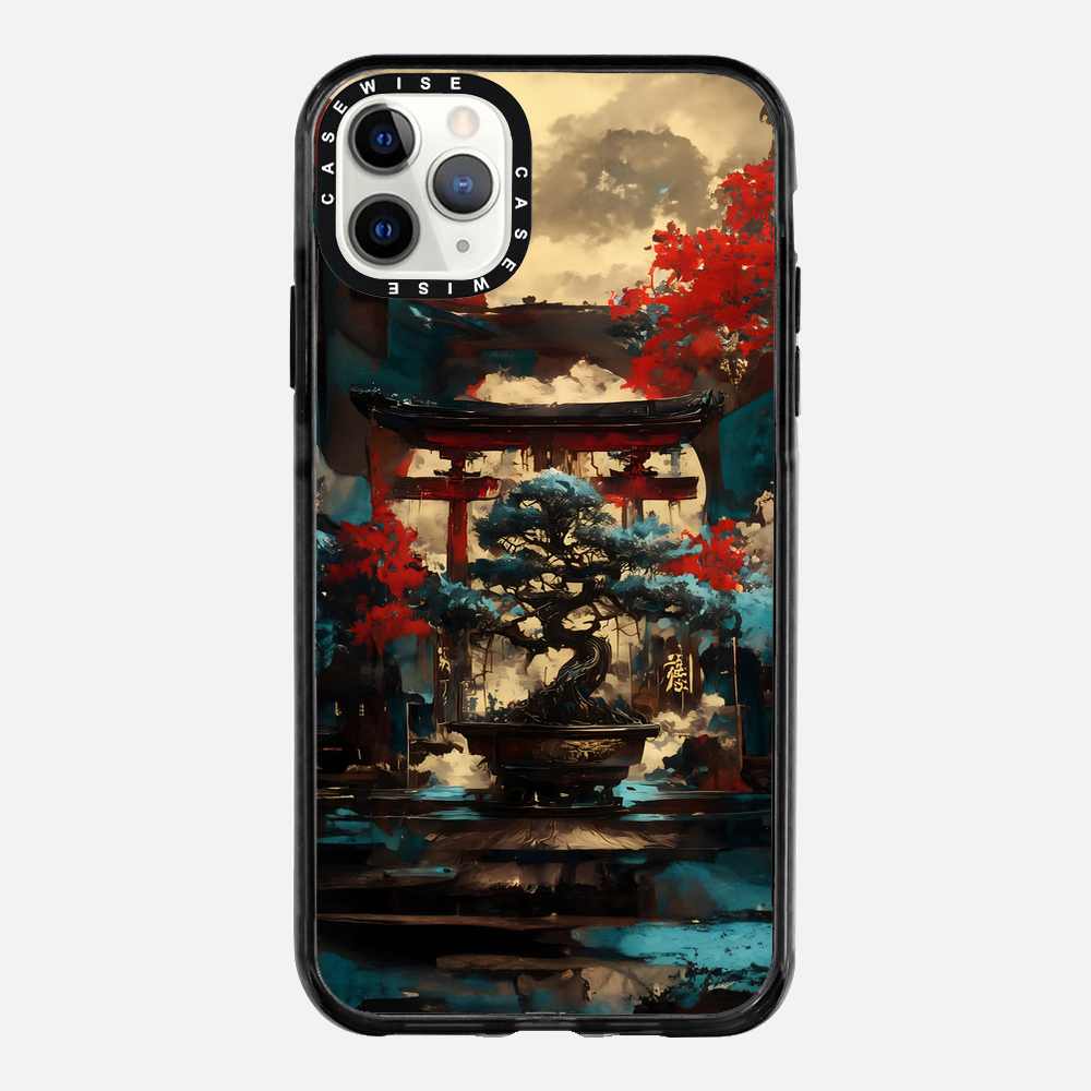 Blue Bonsai Torii Gate - Case