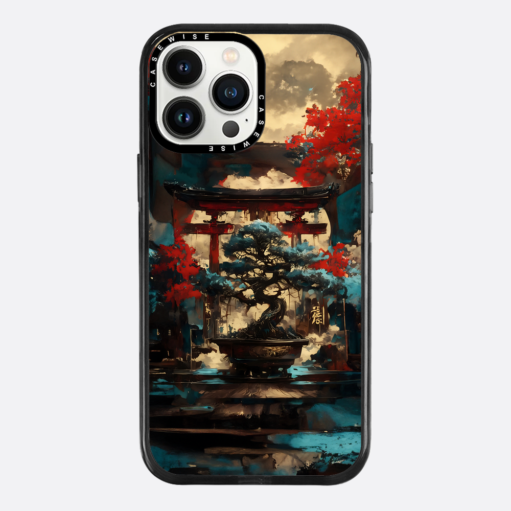 Blue Bonsai Torii Gate - Case