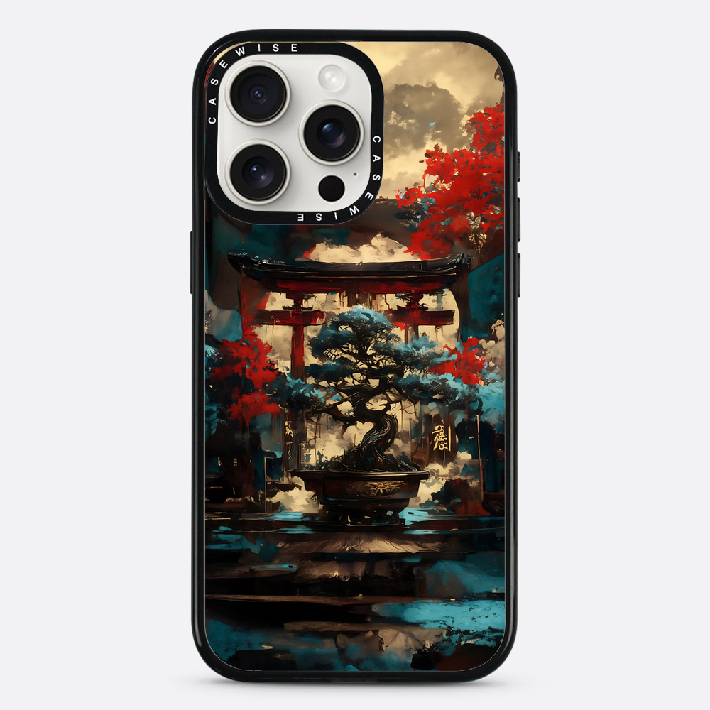 Blue Bonsai Torii Gate - Case