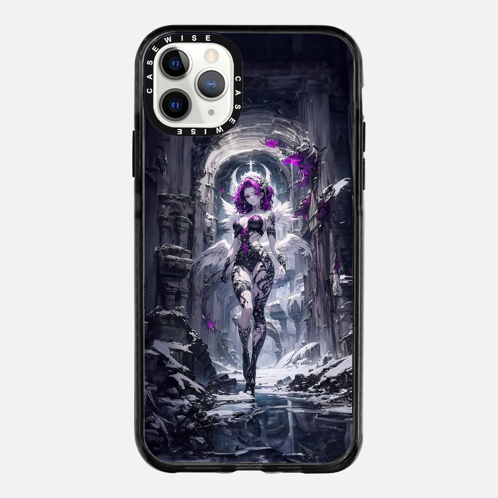 Lady in Purple White Dress - Case