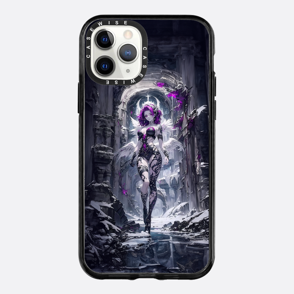 Lady in Purple White Dress - Case