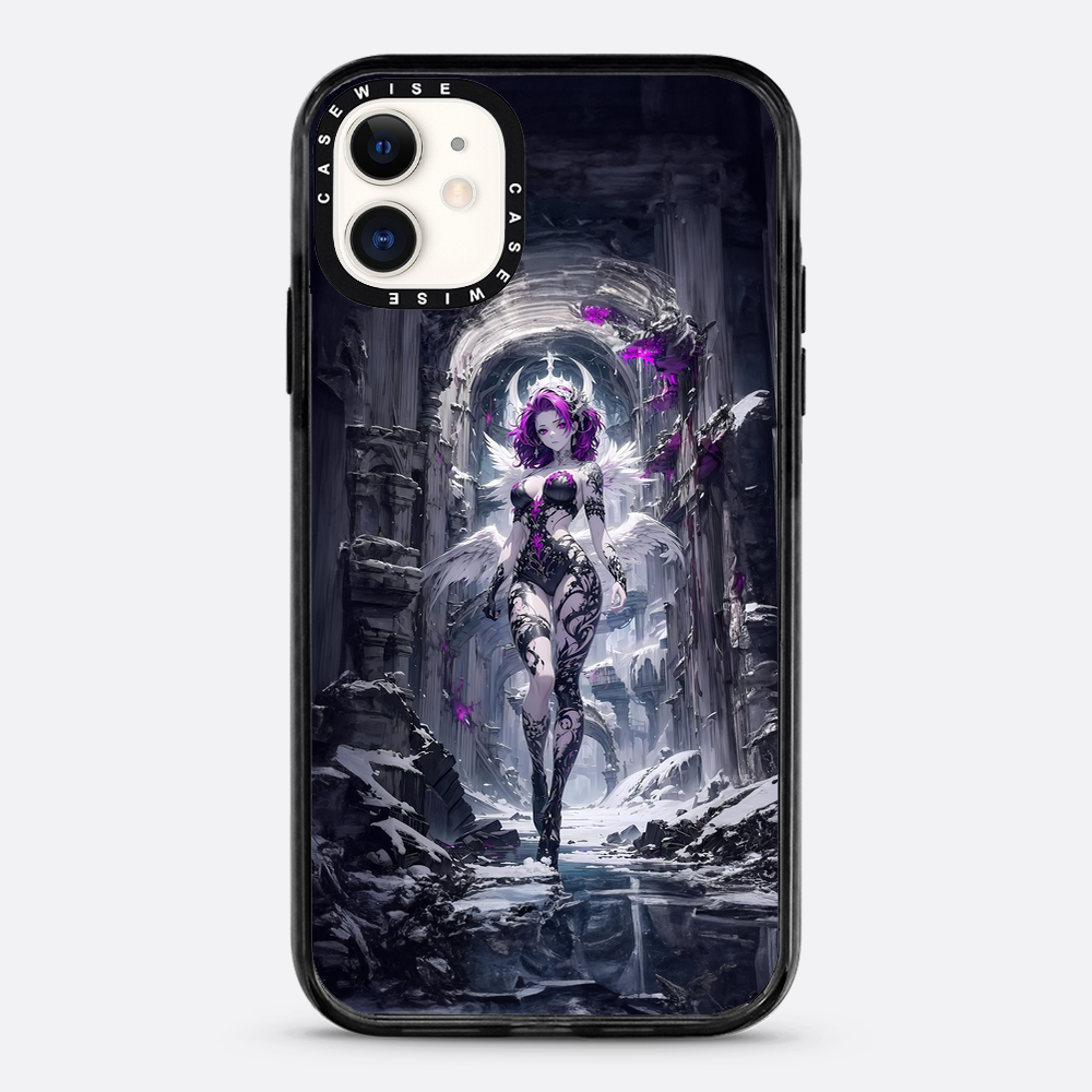 Lady in Purple White Dress - Case
