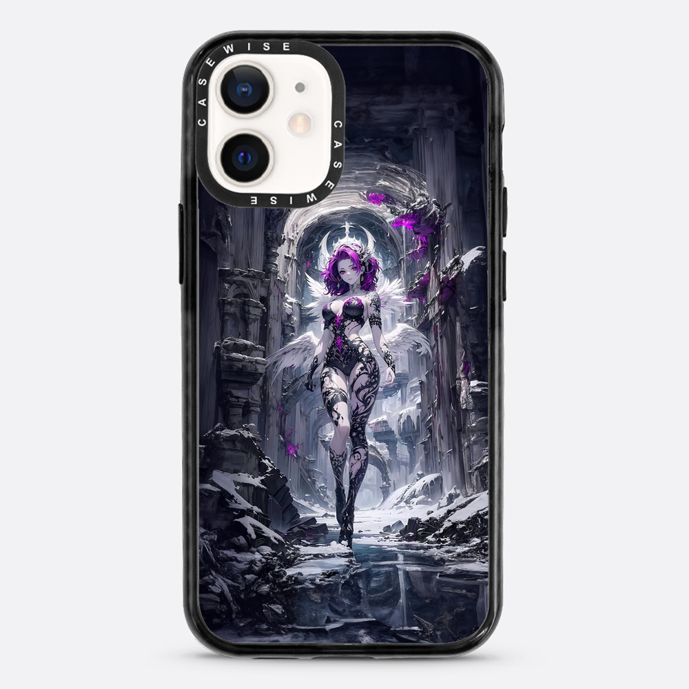 Lady in Purple White Dress - Case