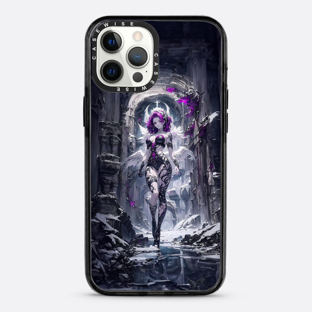 Lady in Purple White Dress - Case