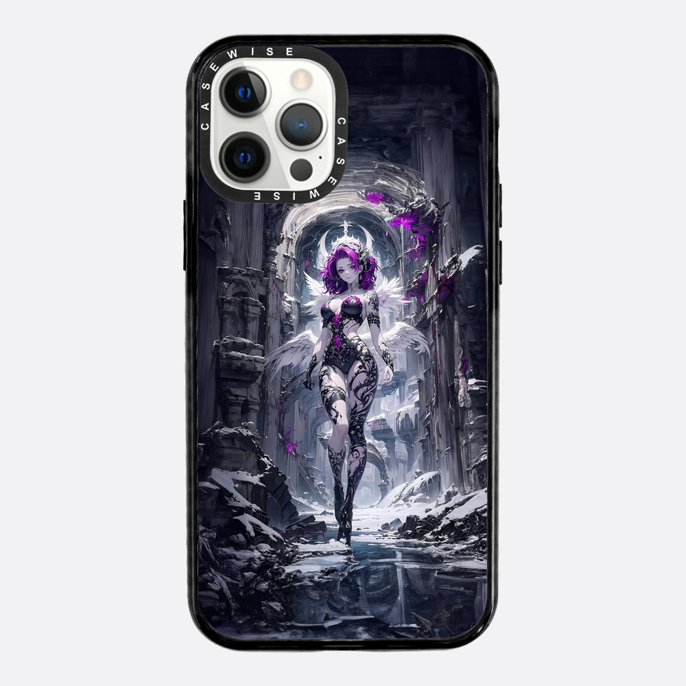 Lady in Purple White Dress - Case