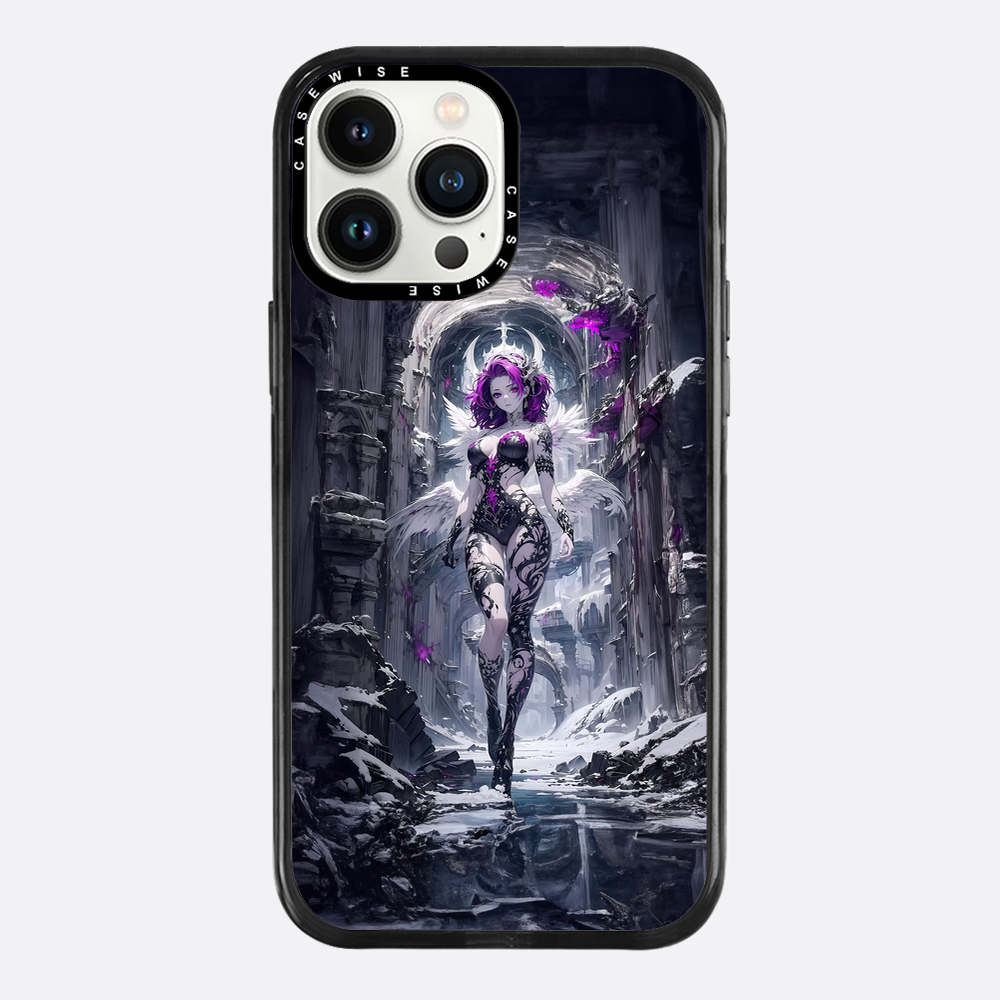 Lady in Purple White Dress - Case
