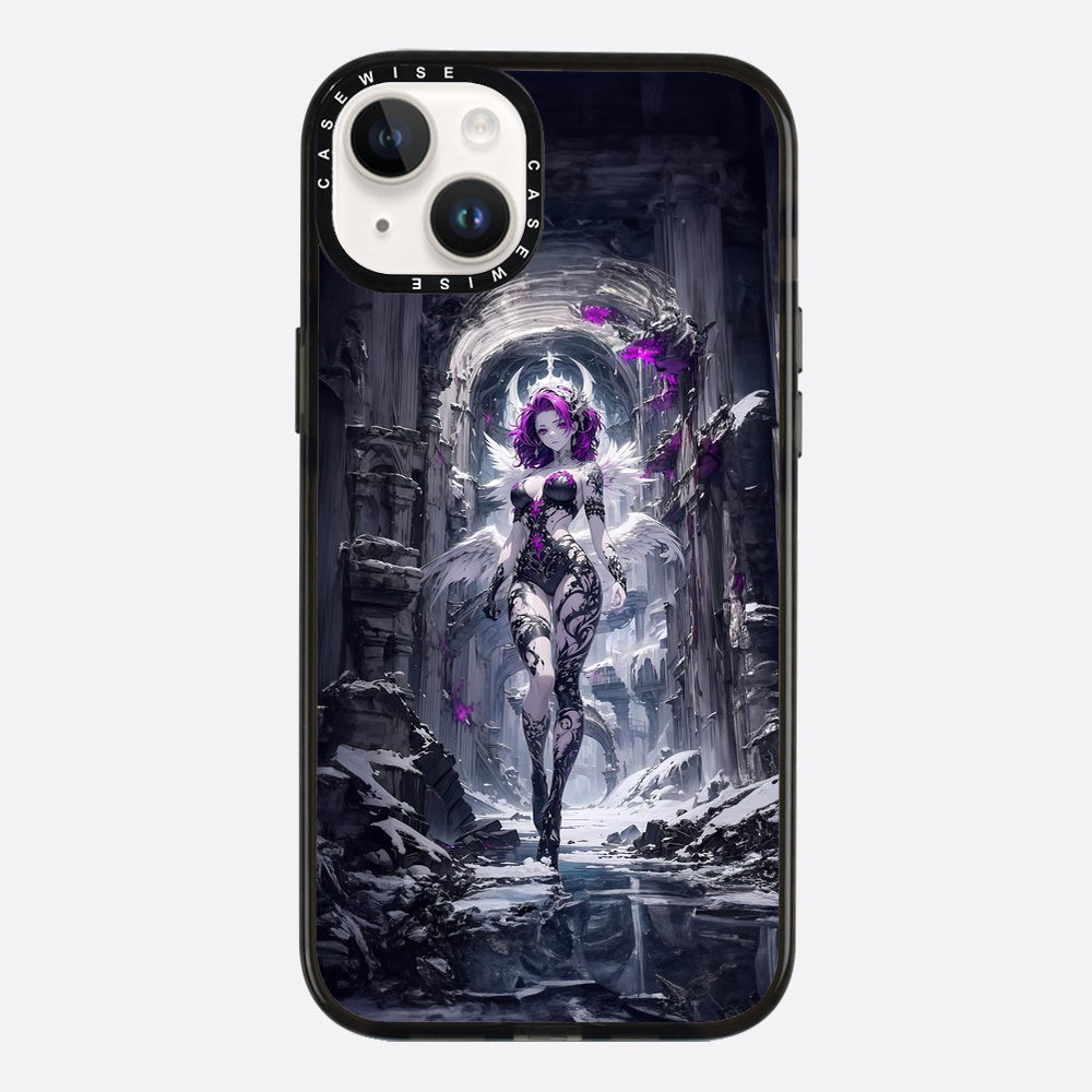 Lady in Purple White Dress - Case