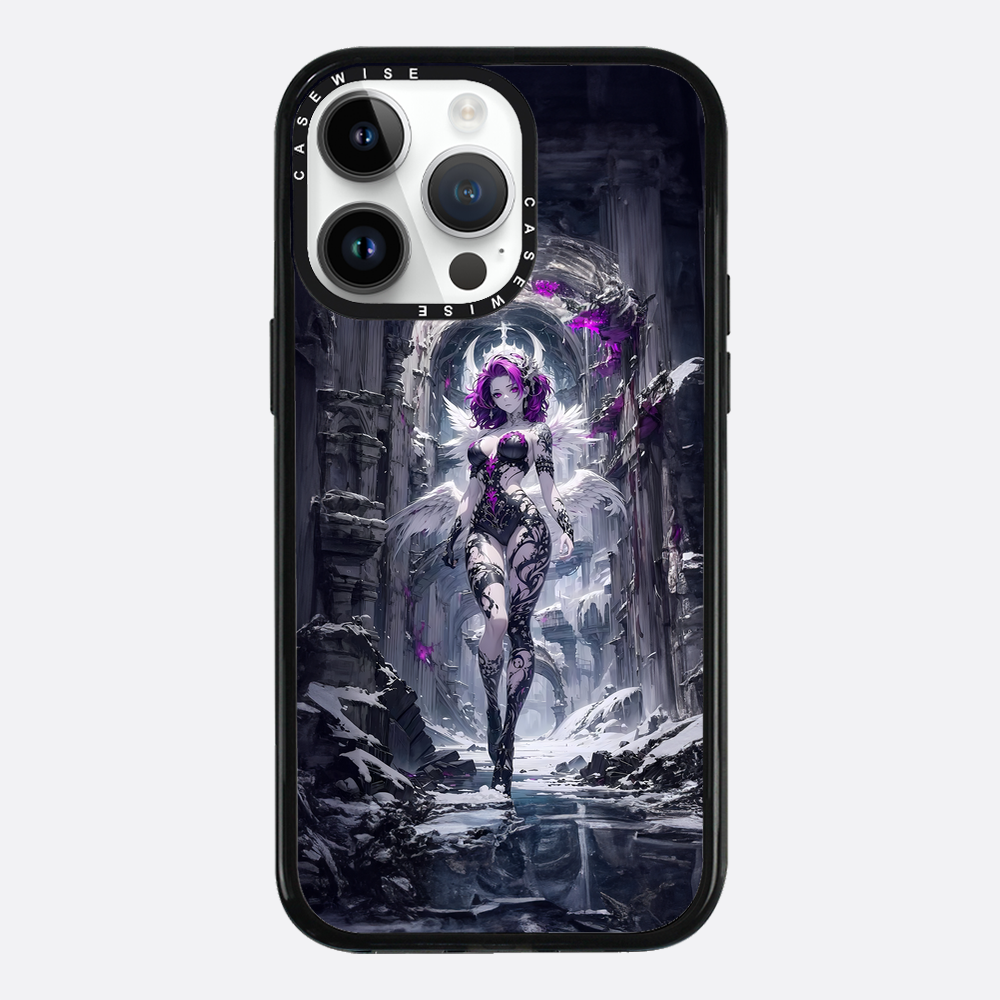 Lady in Purple White Dress - Case