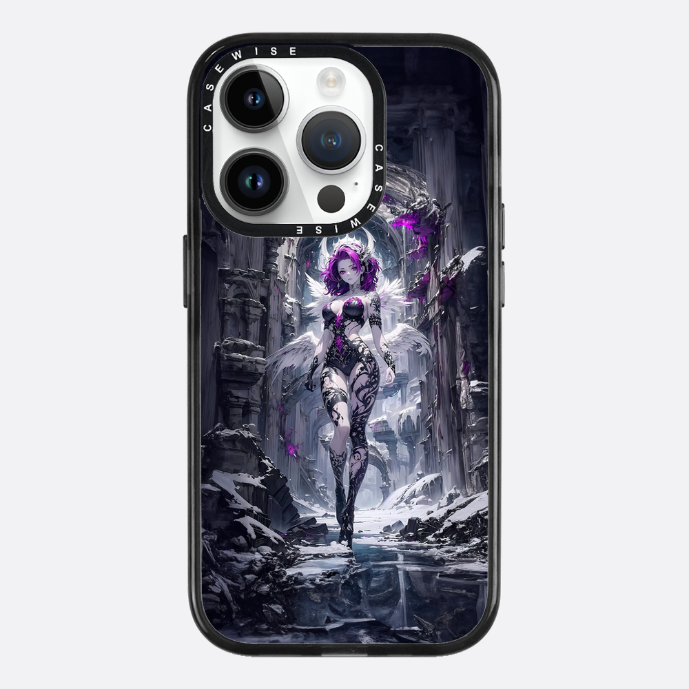 Lady in Purple White Dress - Case