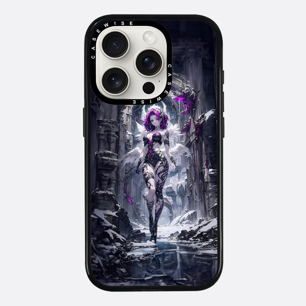 Lady in Purple White Dress - Case