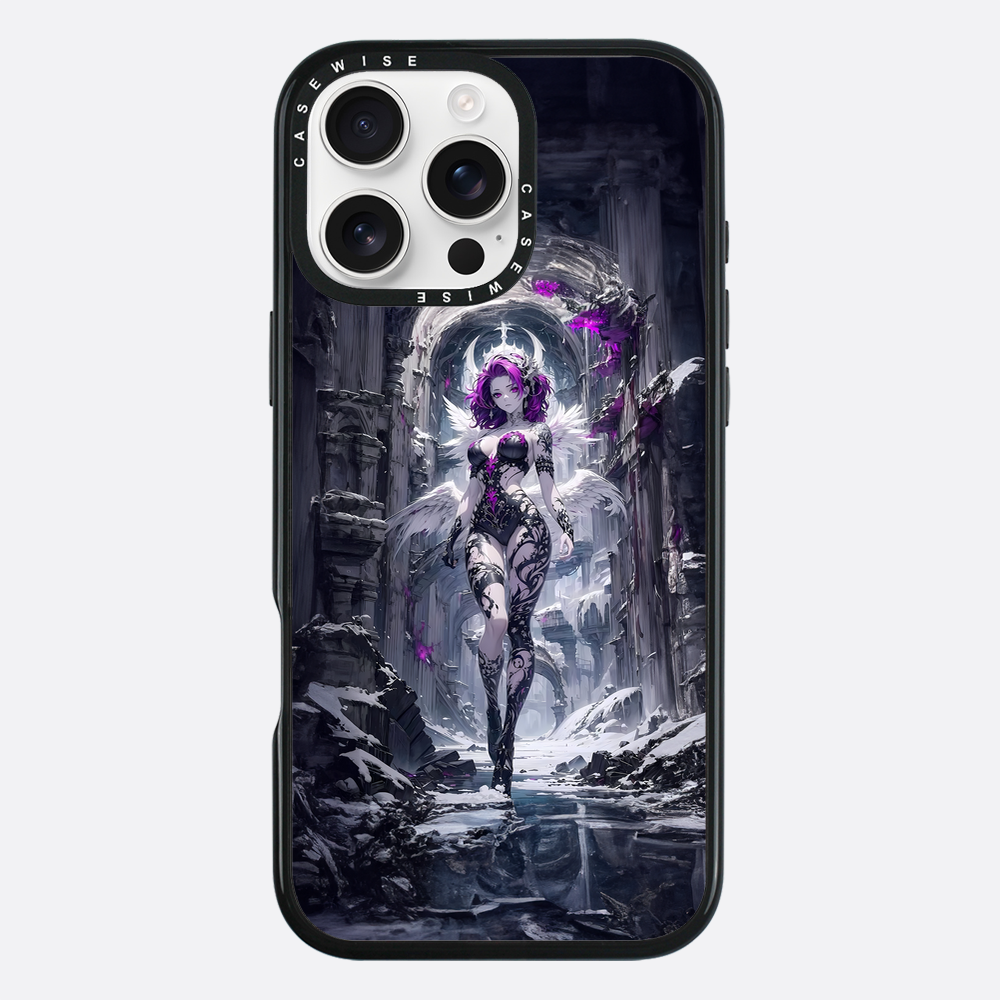 Lady in Purple White Dress - Case