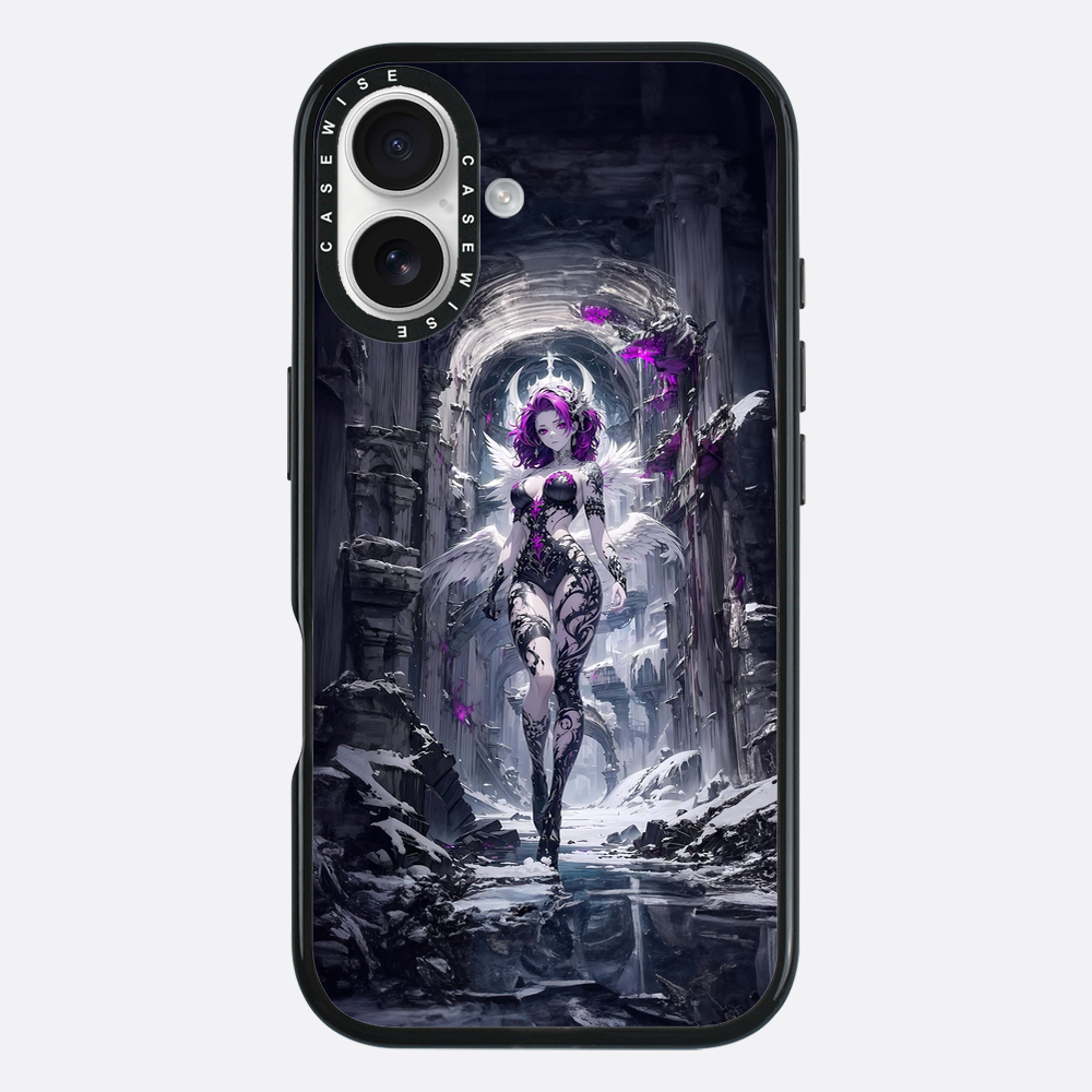Lady in Purple White Dress - Case