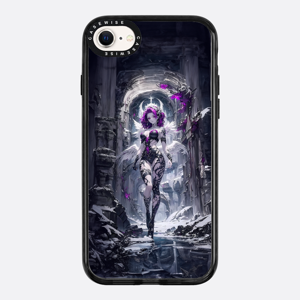 Lady in Purple White Dress - Case