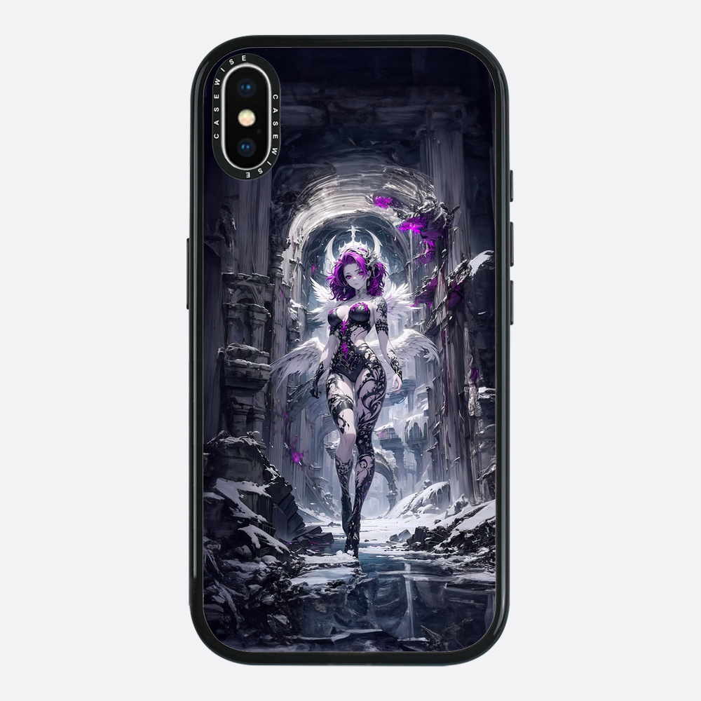 Lady in Purple White Dress - Case