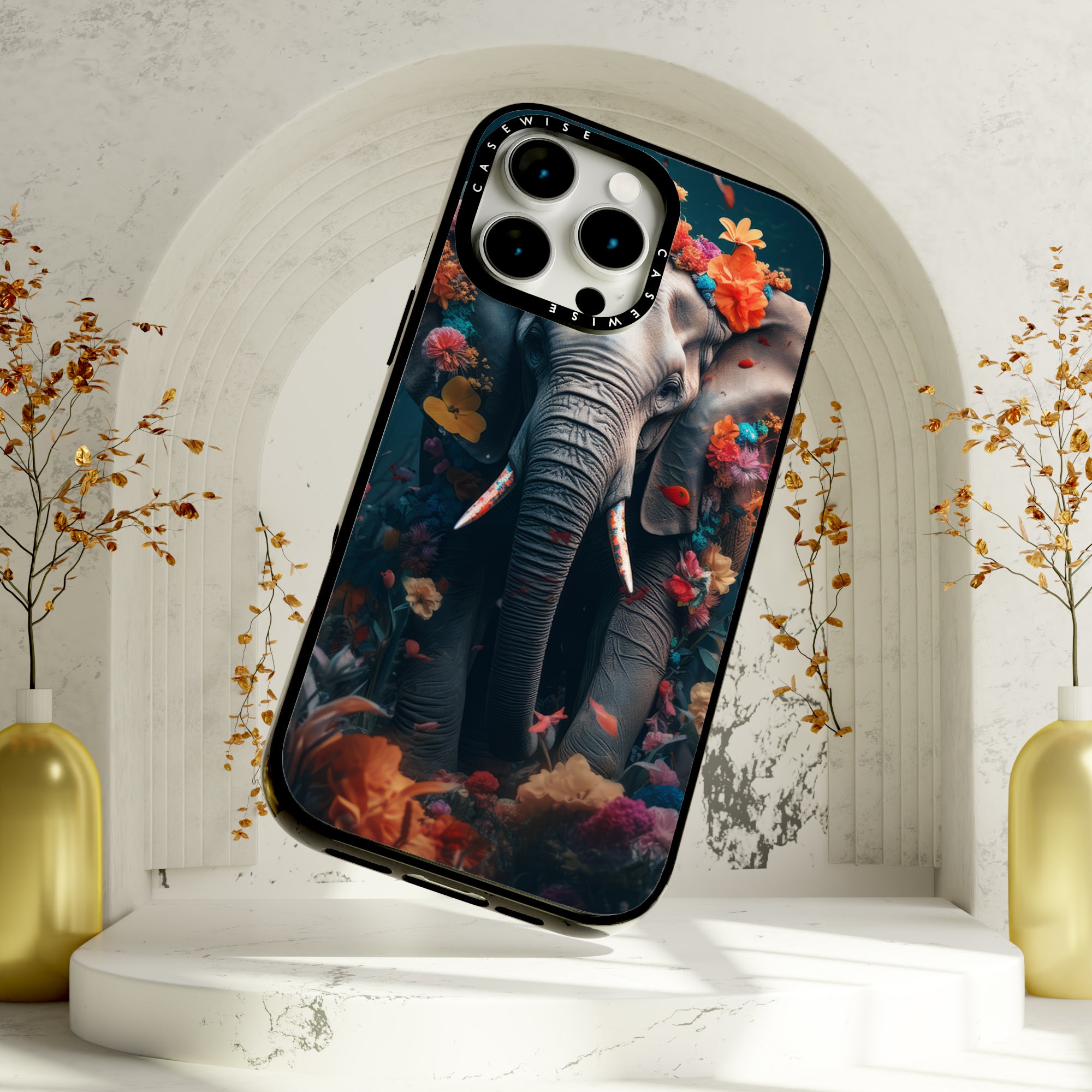 Elephant Floral - Case