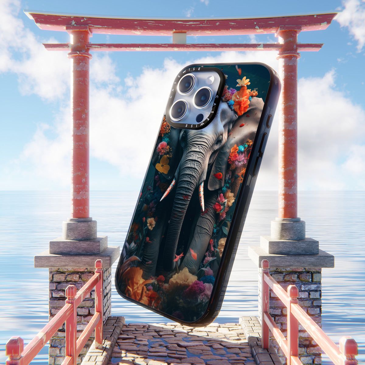 Elephant Floral - Case