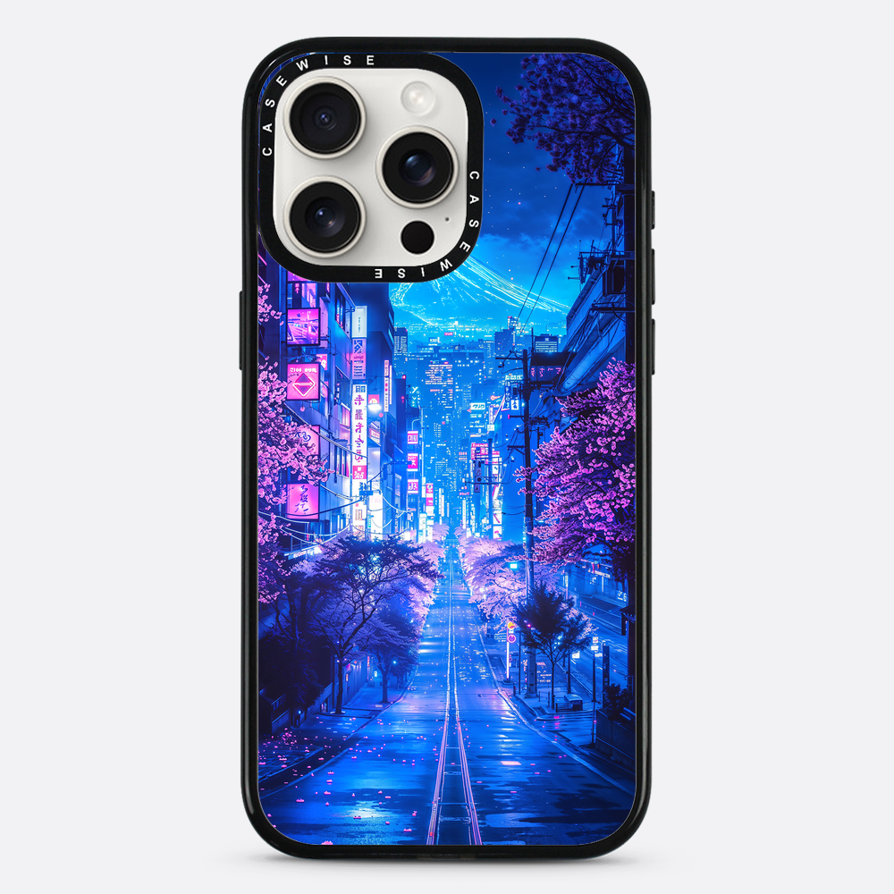 Futuristic Fuji Neon Bloom - Case