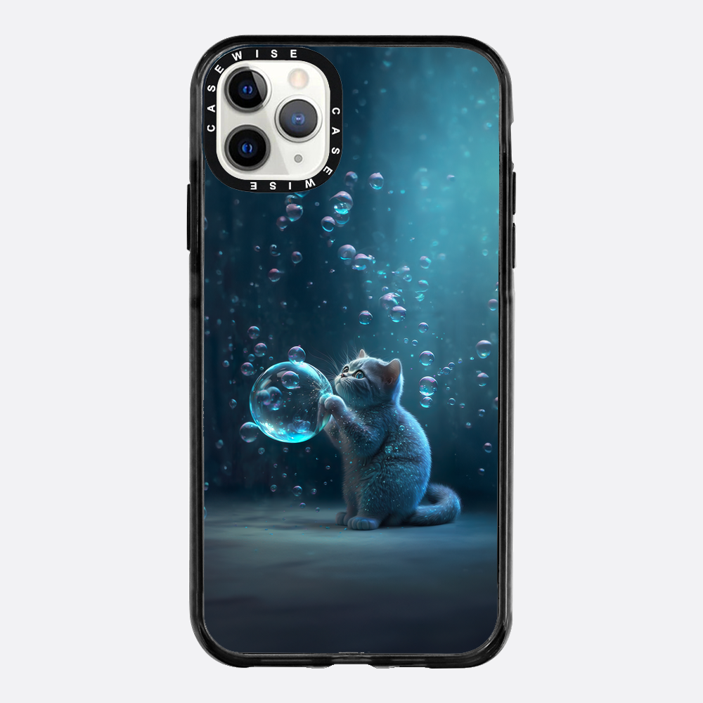 Blue Bubble Cat - Case